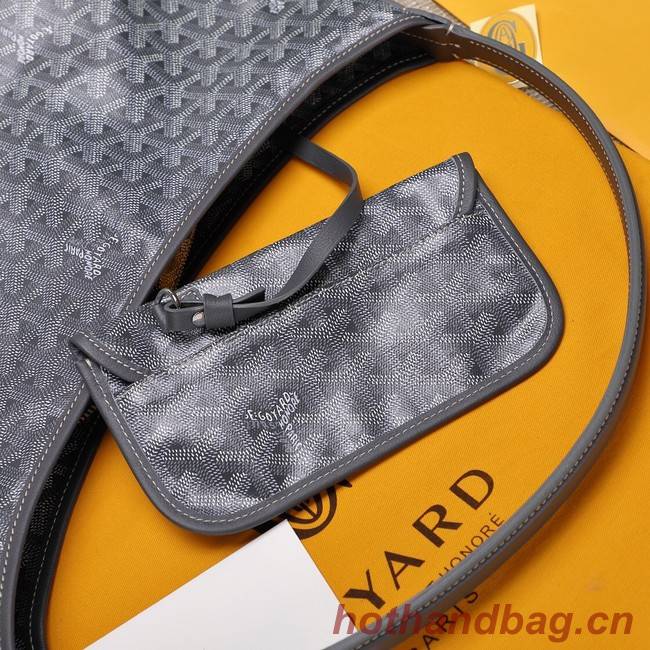 Goyard Calfskin Leather hobo bag G9983 gray