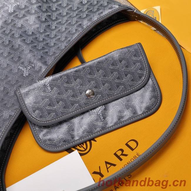 Goyard Calfskin Leather hobo bag G9983 gray