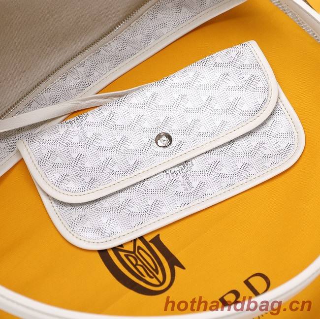 Goyard Calfskin Leather hobo bag G9983 white 