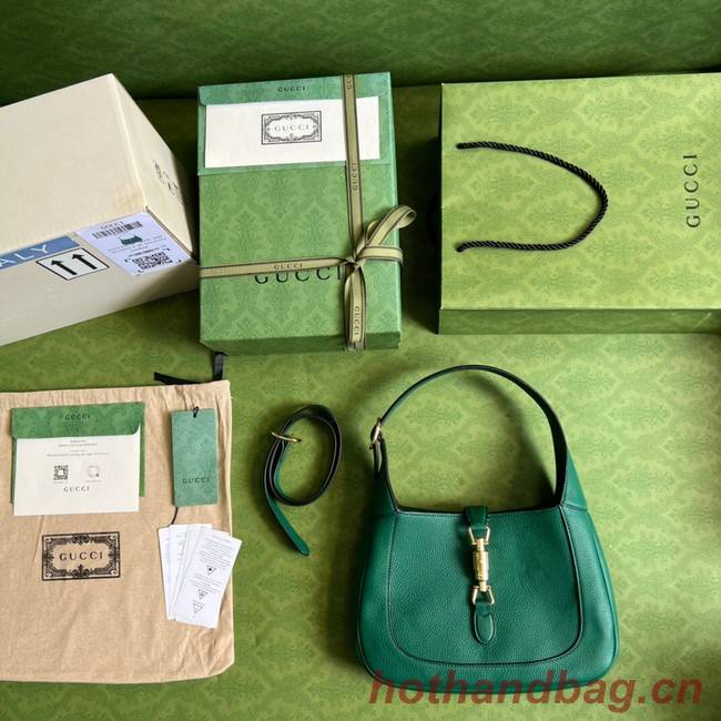 Gucci Jackie 1961 small natural grain bag 636709 Emerald green 