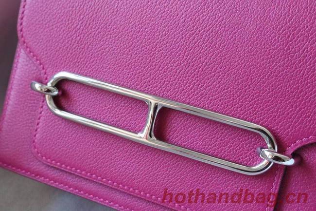 Hermes Roulis 19cm Evercolor 9D H9003 Plum&Silver