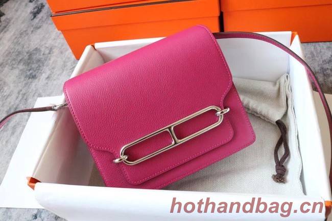 Hermes Roulis 19cm Evercolor 9D H9003 Plum&Silver