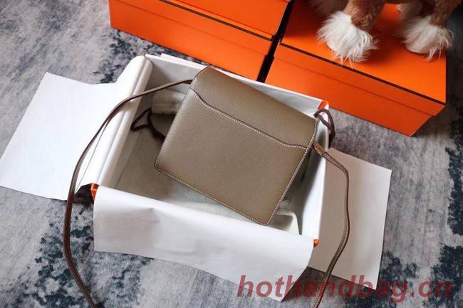 Hermes Roulis 19cm Evercolor 9D H9003 dark gray&Gold