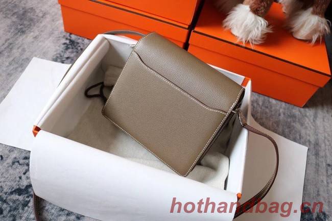 Hermes Roulis 19cm Evercolor 9D H9003 dark gray&Silver