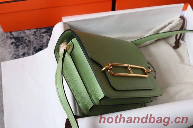 Hermes Roulis 19cm Evercolor 9D H9003 light green&Gold