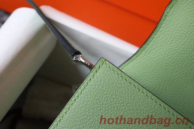 Hermes Roulis 19cm Evercolor 9D H9003 light green&Silver