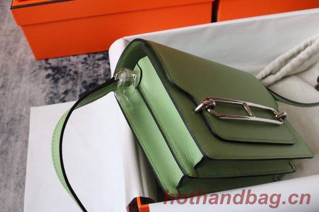 Hermes Roulis 19cm Evercolor 9D H9003 light green&Silver