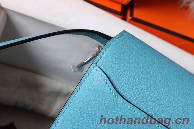 Hermes Roulis 19cm Evercolor 9D H9003 sky blue&Silver