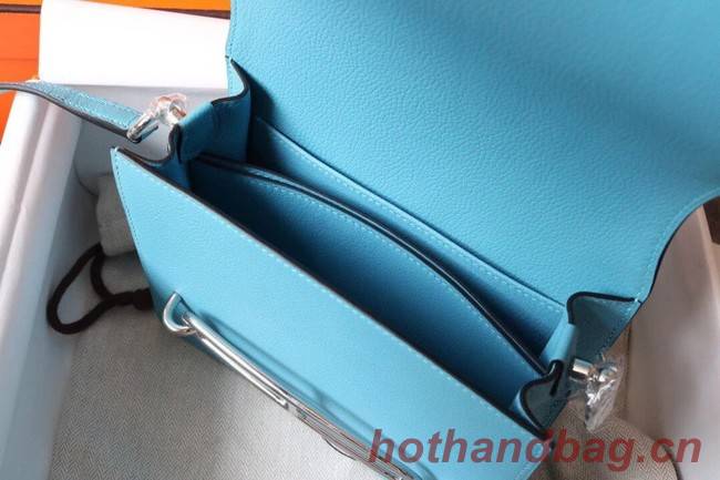 Hermes Roulis 19cm Evercolor 9D H9003 sky blue&Silver