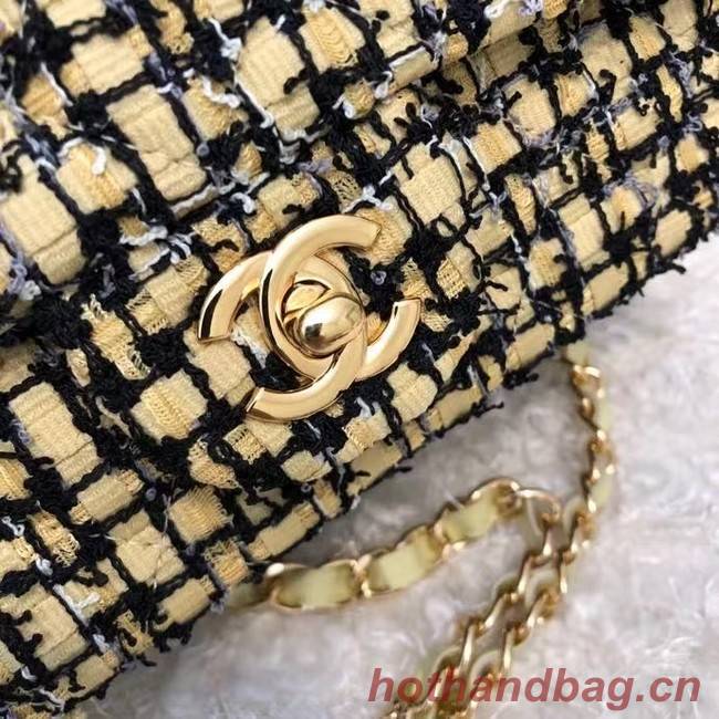 Chanel CLASSIC HANDBAG A01116 green& gold