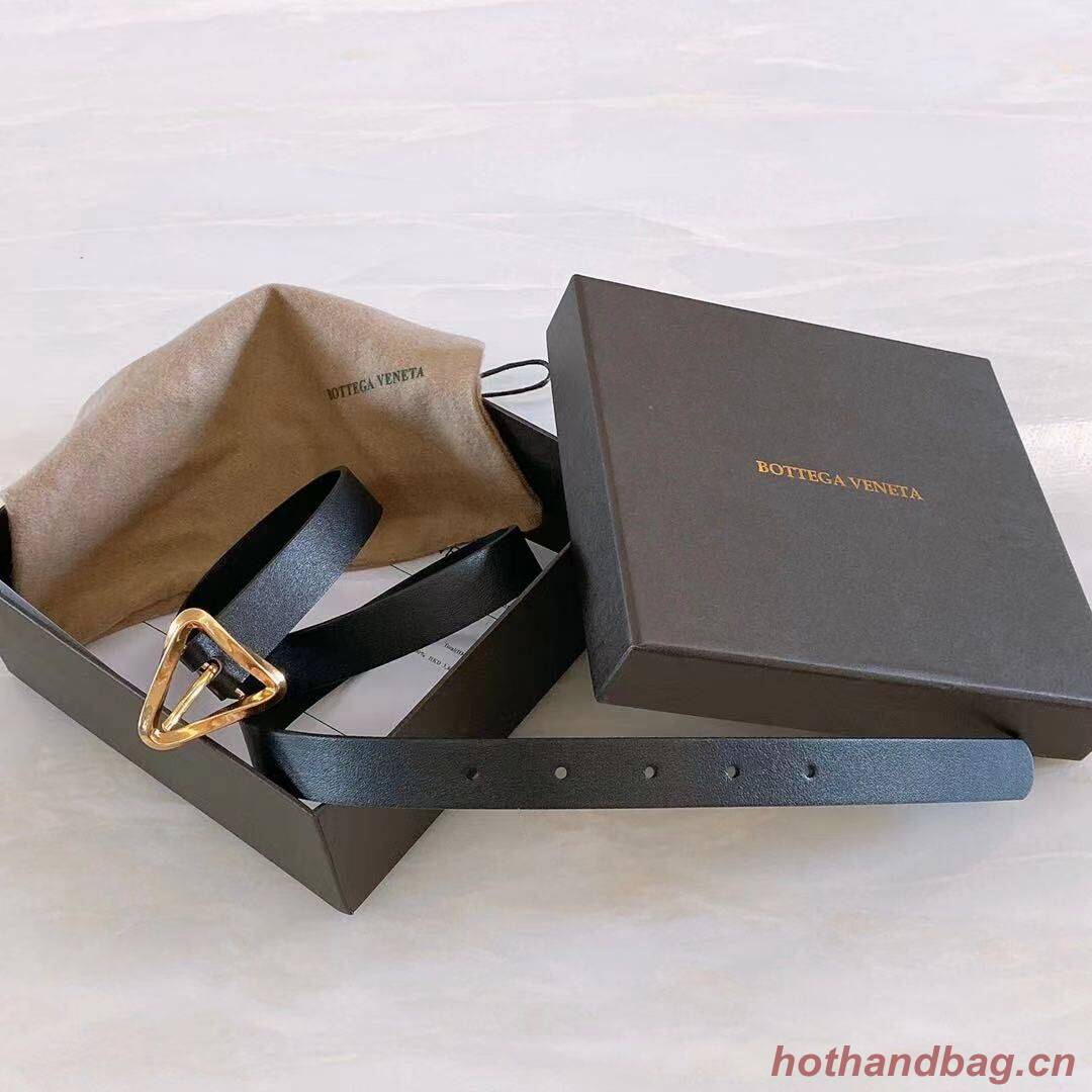 Bottega Veneta Original Leather Belt 5553 Black