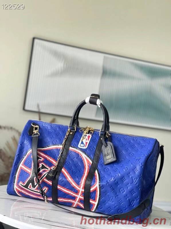 Louis Vuitton KEEPALL BANDOULIERE 55 M21105 blue