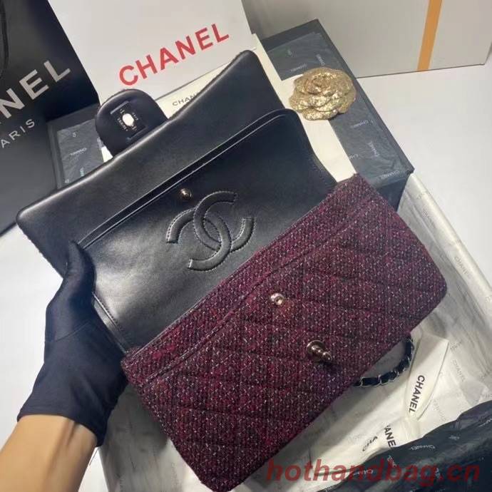 Chanel CLASSIC HANDBAG A01112 Dark Pink