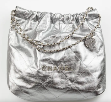 CHANEL 22 HANDBAG AS3260 Silver