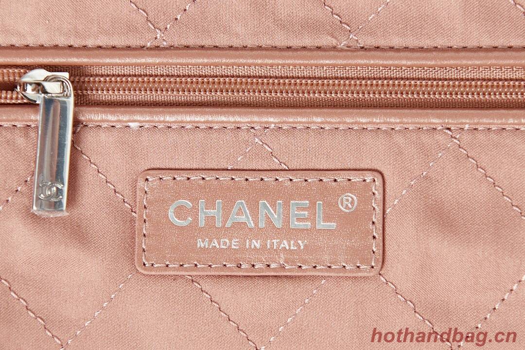 CHANEL 22 HANDBAG AS3260 dark pink