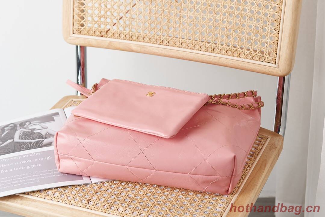 CHANEL 22 SMALL HANDBAG AS3260 pink