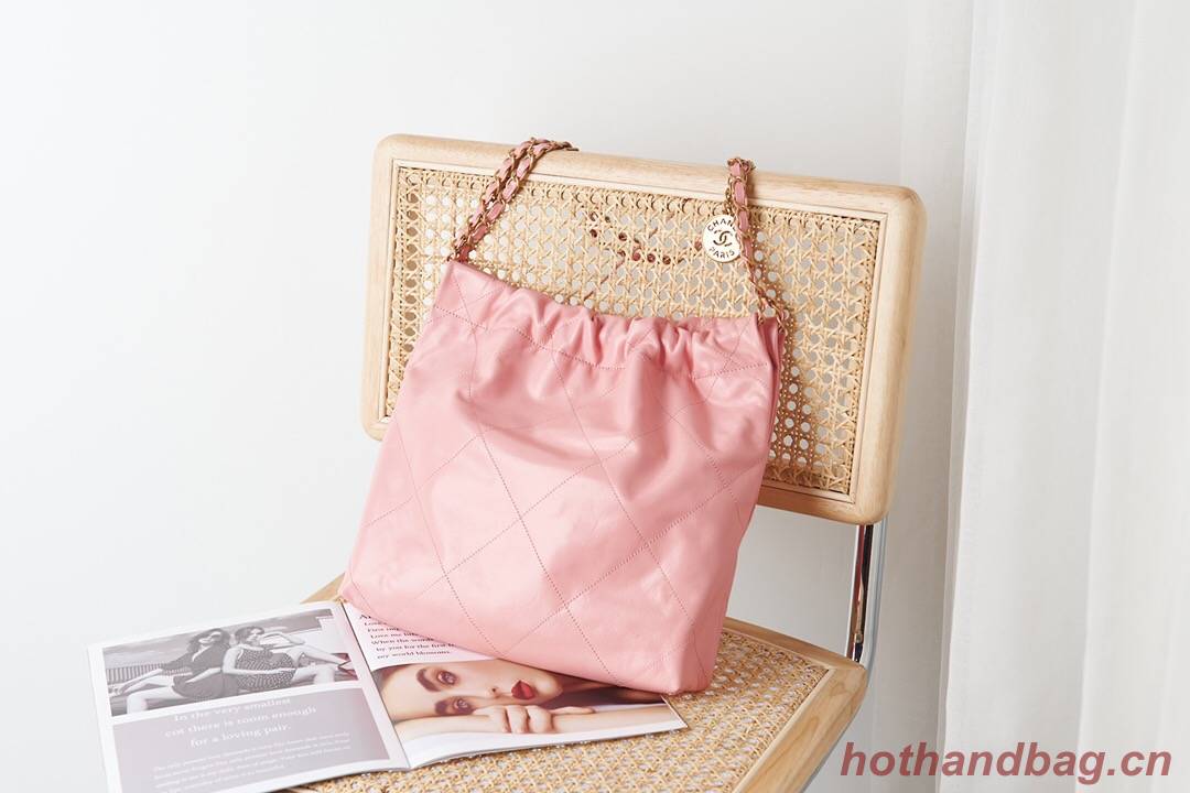 CHANEL 22 SMALL HANDBAG AS3260 pink