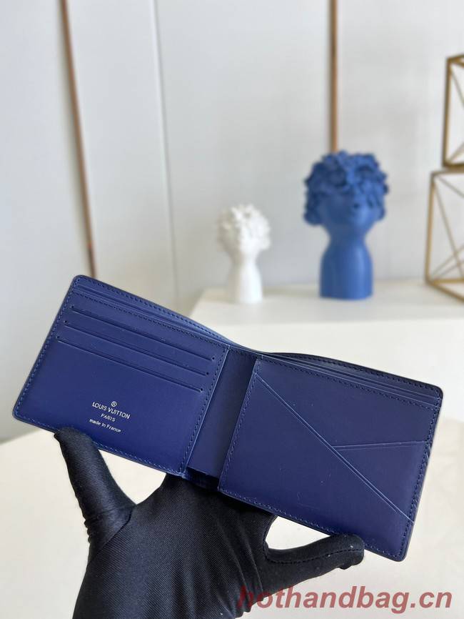 Louis Vuitton MULTIPLE WALLET M81404 blue