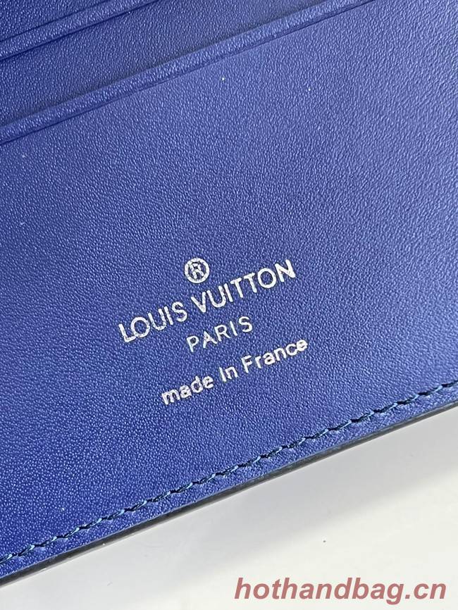 Louis Vuitton MULTIPLE WALLET M81404 blue