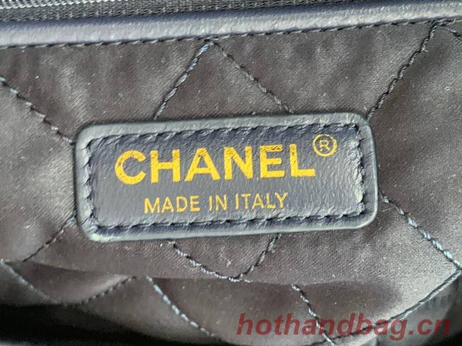 CHANEL 22 HANDBAG Denim AS3260 blue&white