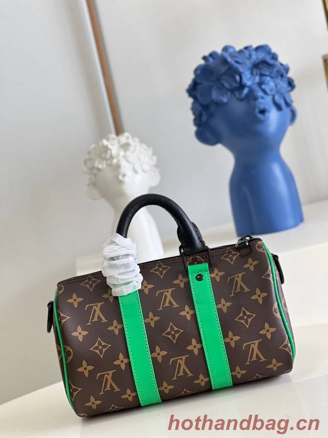 Louis Vuitton Monogram Canvas KEEPALL BANDOULIERE 25 M20900 green