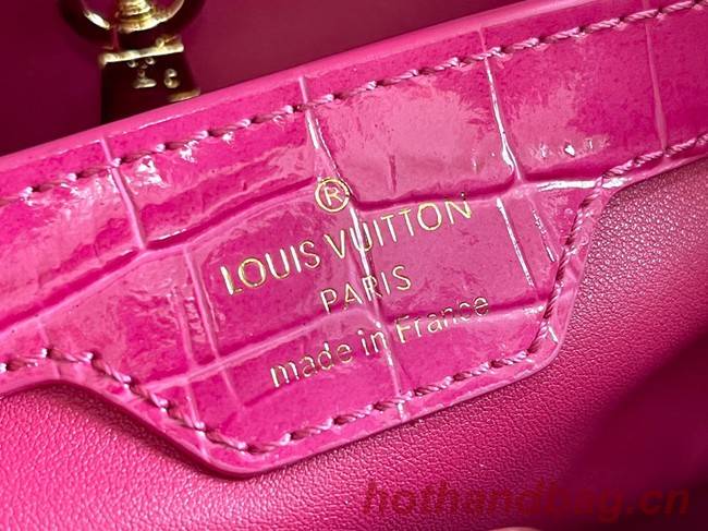 Louis Vuitton crocodile skin CAPUCINES BB M48865 rose