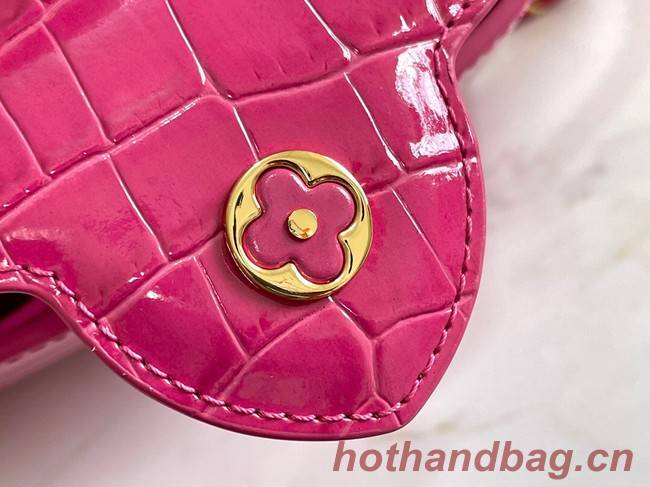 Louis Vuitton crocodile skin CAPUCINES MINI M81190 rose