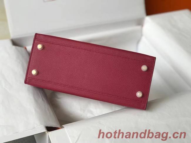 Hermes Original Epsom Leather KEL2578 Burgundy