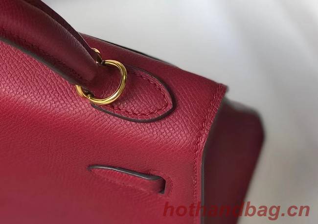 Hermes Original Epsom Leather KEL2578 Burgundy