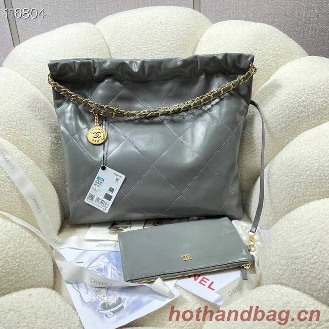 CHANEL 22 SMALL HANDBAG AS3260 gray