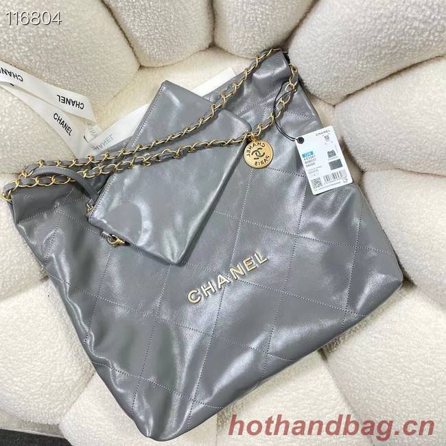 CHANEL 22 SMALL HANDBAG AS3260 gray