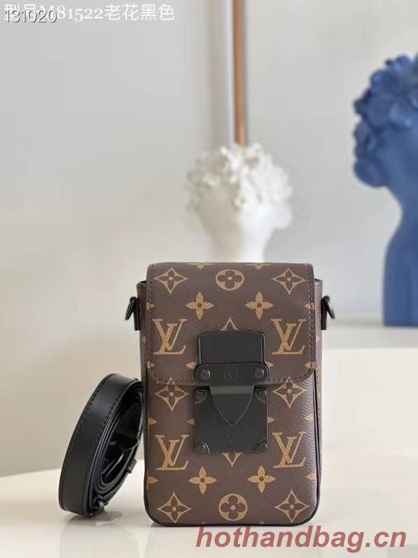 Louis Vuitton Monogram Canvas S-LOCK VERTICAL WEARABLE WALLET M81524 Black