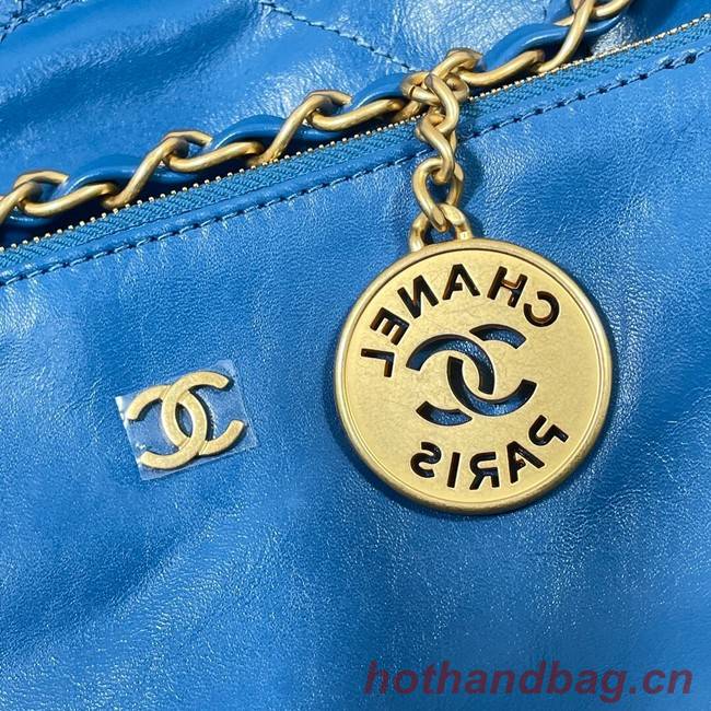 CHANEL 22 HANDBAG AS3260 blue