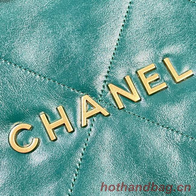 CHANEL 22 HANDBAG AS3260 green