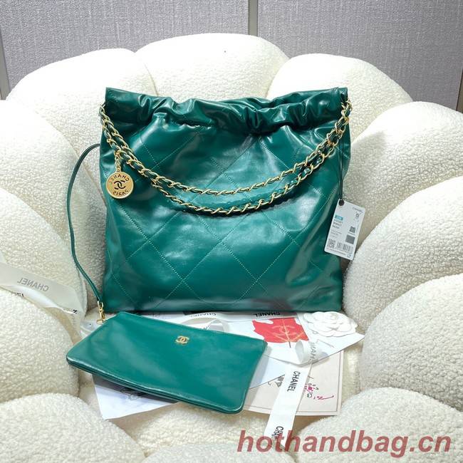 CHANEL 22 HANDBAG AS3260 green