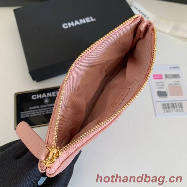 Chanel Calfskin Leather & Gold-Tone Metal A69271 pink