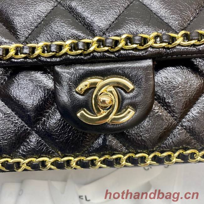 Chanel Classic Flap Bag Original Sheepskin Leather 3366 black&Gold-Tone Metal