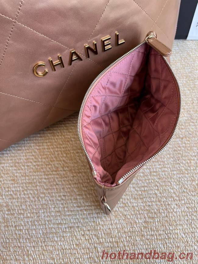 CHANEL 22 HANDBAG AS3260 brown