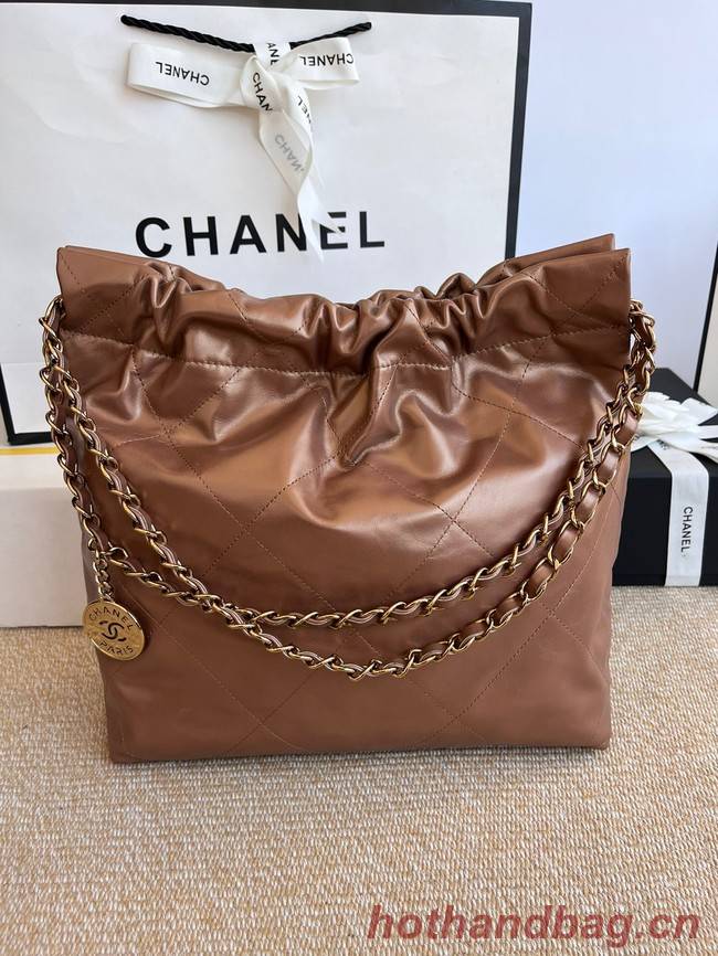 CHANEL 22 HANDBAG AS3260 brown