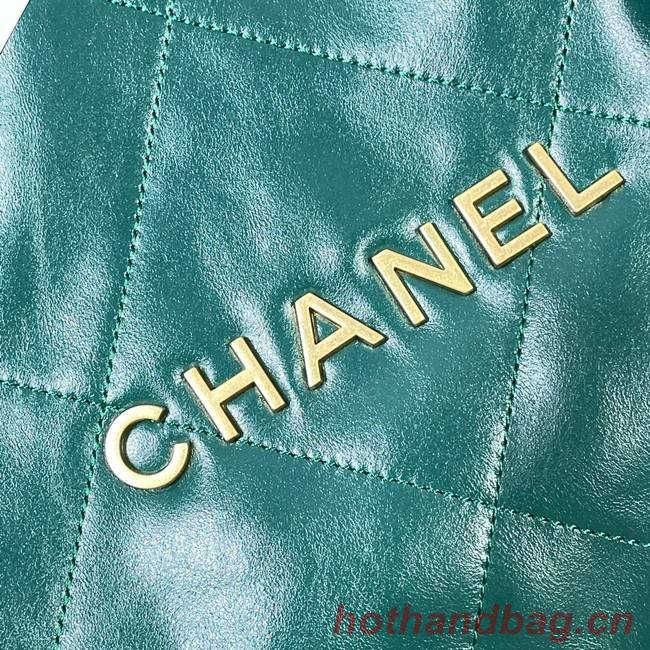 CHANEL 22 HANDBAG AS3262 green