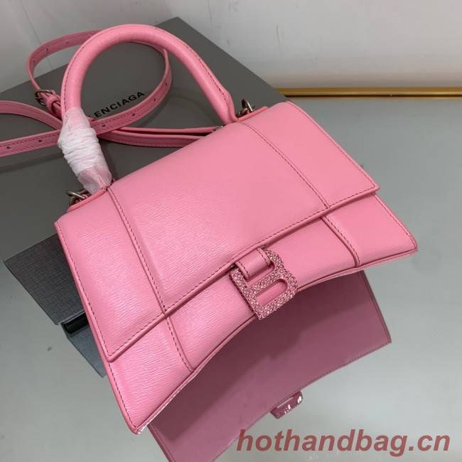 Balenciaga HOURGLASS SMALL TOP HANDLE BAG 592834 PINK