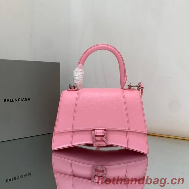 Balenciaga HOURGLASS SMALL TOP HANDLE BAG 592834 PINK