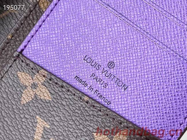 Louis Vuitton BRAZZA WALLET M81538 purple