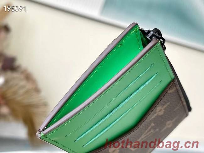 Louis Vuitton COIN CARD HOLDER M81627 green