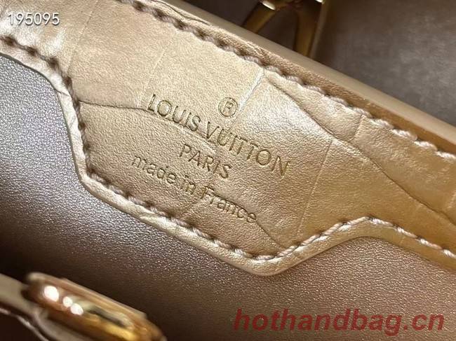 Louis Vuitton crocodile skin CAPUCINES BB M48865 gold