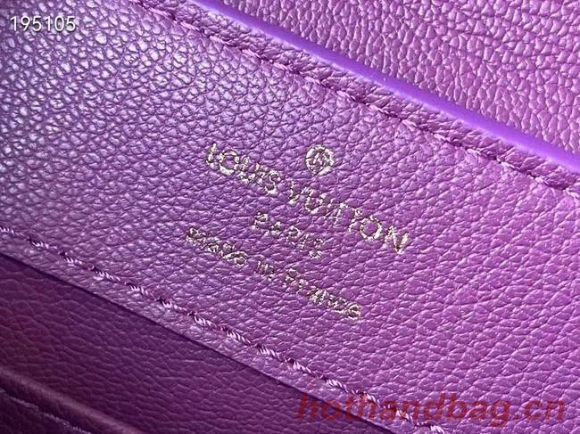 Louis Vuitton crocodile skin CAPUCINES MINI M81190 purple