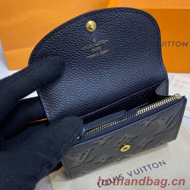 Louis Vuitton ROSALIE COIN PURSE M81520 black