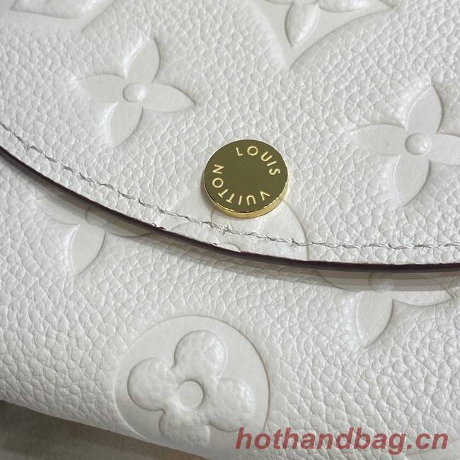 Louis Vuitton ROSALIE COIN PURSE M81520 white