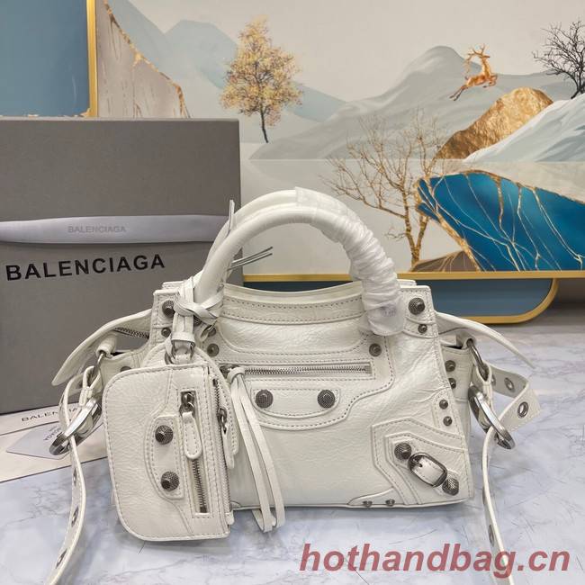 Balenciaga NEO CAGOLE XS HANDBAG 05812 white