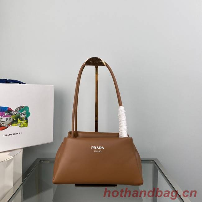 Prada Leather Triangle bag 1BA368 brown